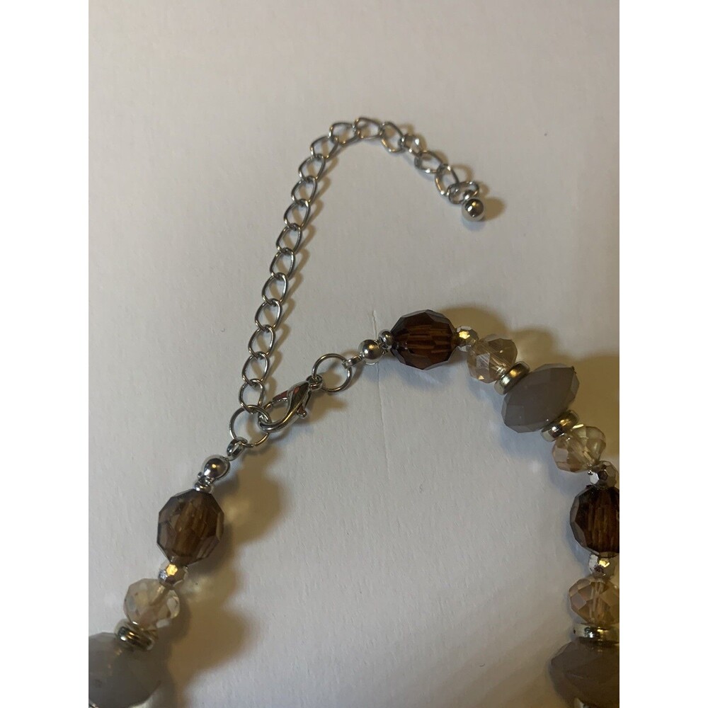 Mother Of Pearl Necklace Earrings Set Boho Good Fortune Prosperity Earthy Beads - Picture 5 of 11